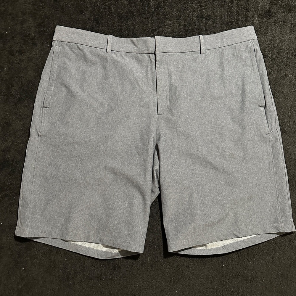 Nike Shorts Mens Size 40 Golf Heathered Grey‎ Performance Dri-Fit Flat Front